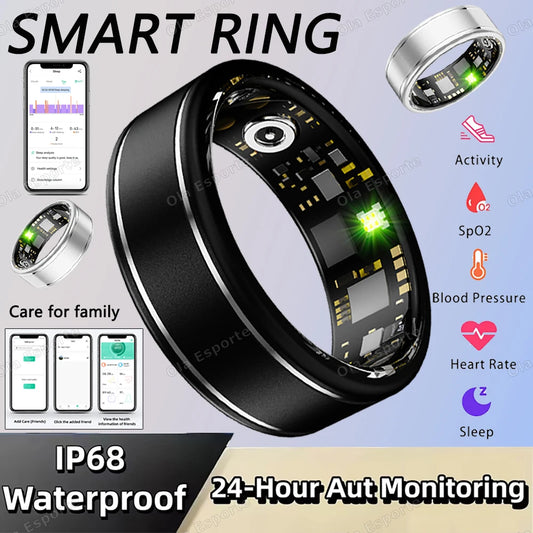 Smart Ring Fitness & Health Tracker | Heart Rate, SpO2, Sleep Smart Health Ring Peaceful Pleasures Health and Wellness