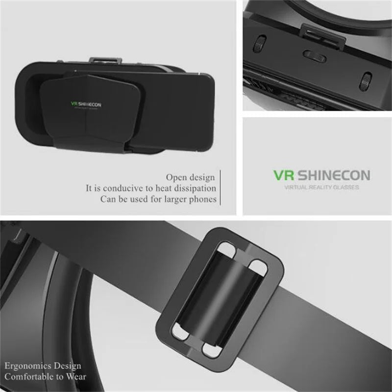 VR Headset Goggles for 4.7–7" Smartphones | 3D VR Glasses