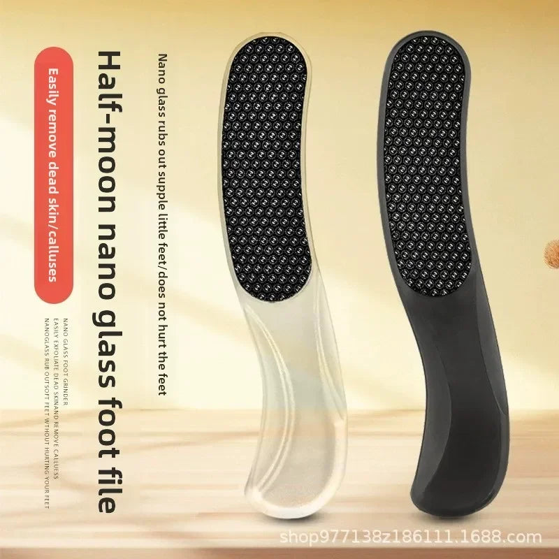 Nano Glass Foot File | Crescent Callus Remover & Heel Exfoliator