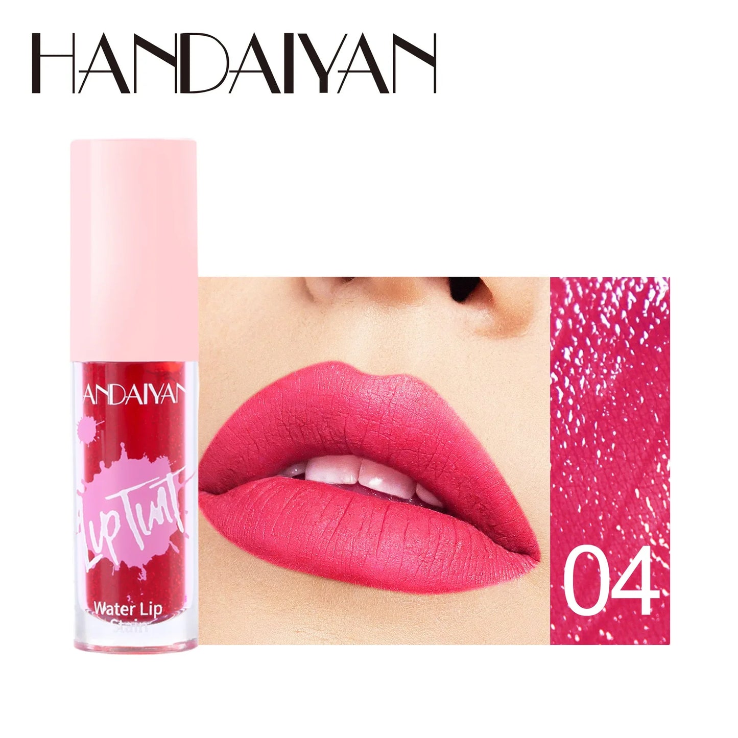 Handaiyan 6-Color Glossy Lip Stain & Cheek Tint | Long-Lasting