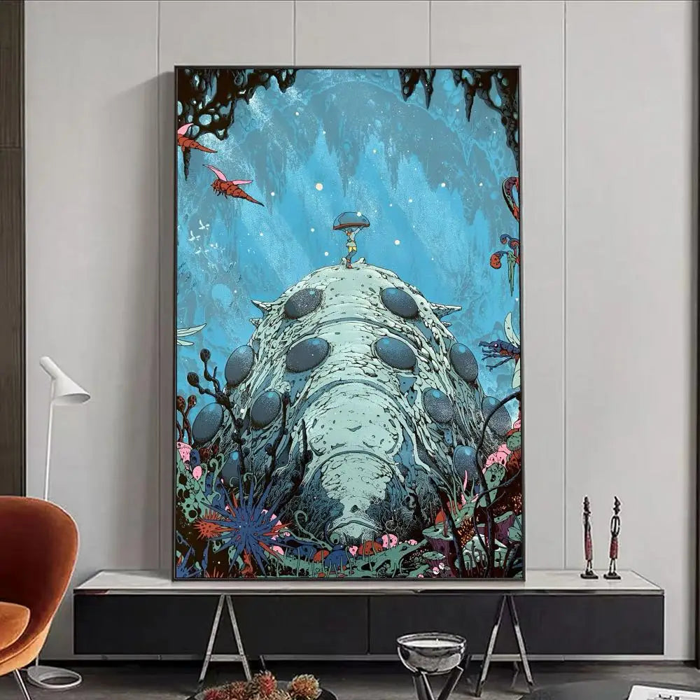 Nausicaä of the Valley of the Wind Anime Canvas Wall Art Poster