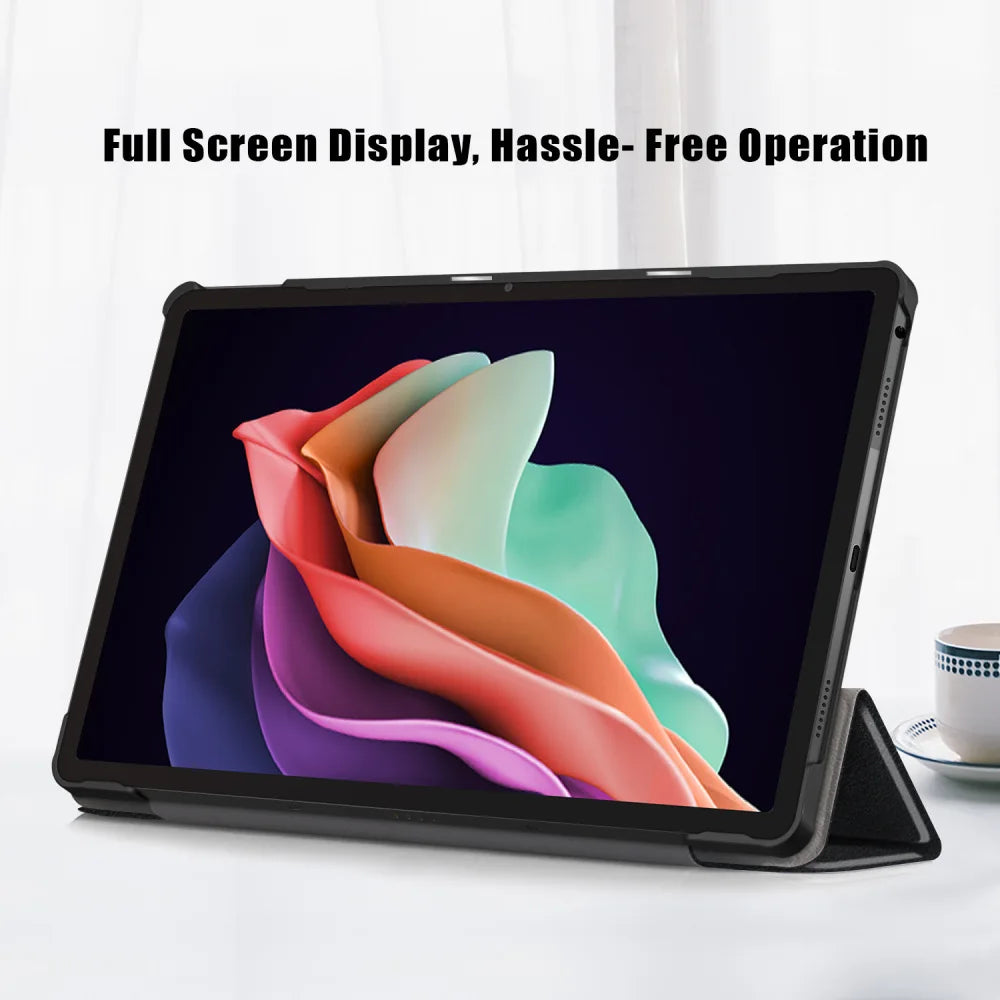 PU Built-In Stand Function For ODEA A12 Tablet Case Shockproof Cover 12 Inch Soft All-Inclusive Drop-Proof Protective Case Peaceful Pleasures Health and Wellness