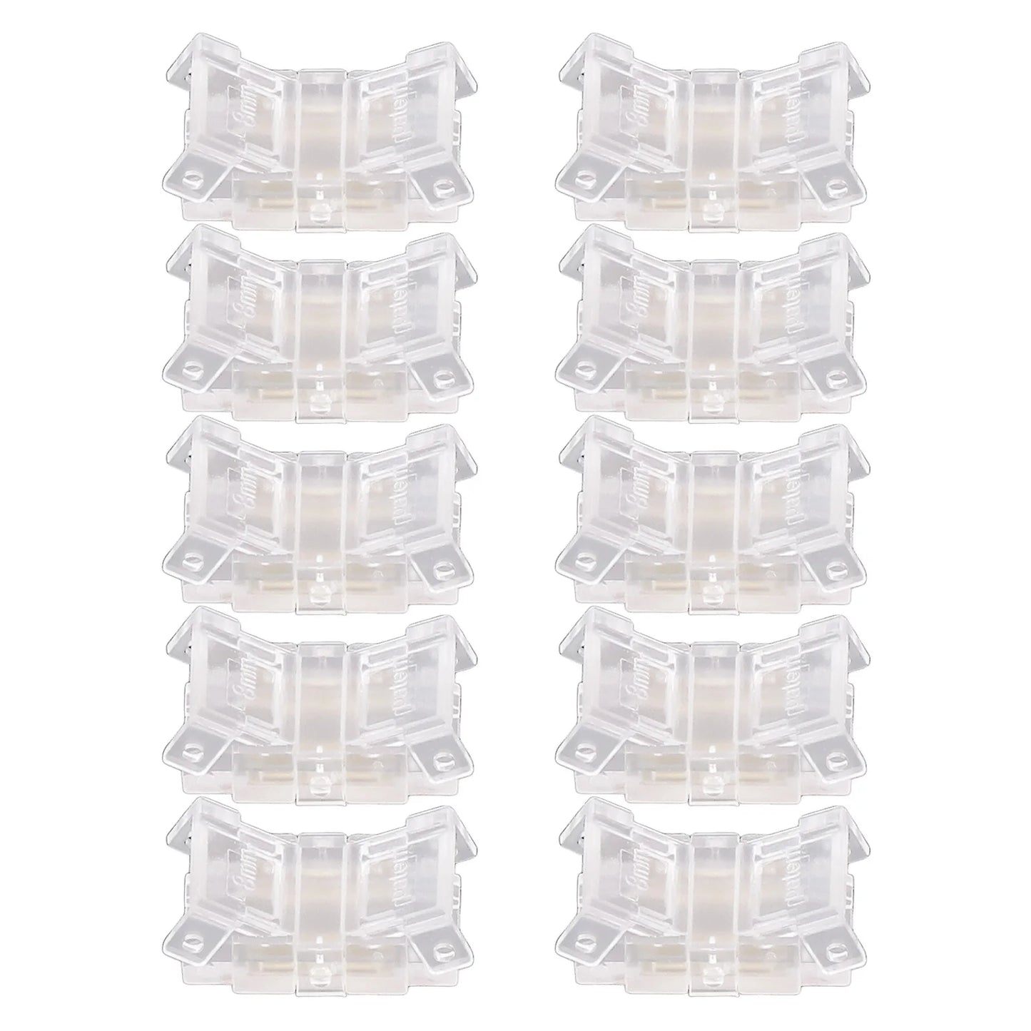 LED Light Strip Connectors 2Pin LED Strip Connectors Wide Applications Solderless Strong for Warehouse Peaceful Pleasures Health and Wellness