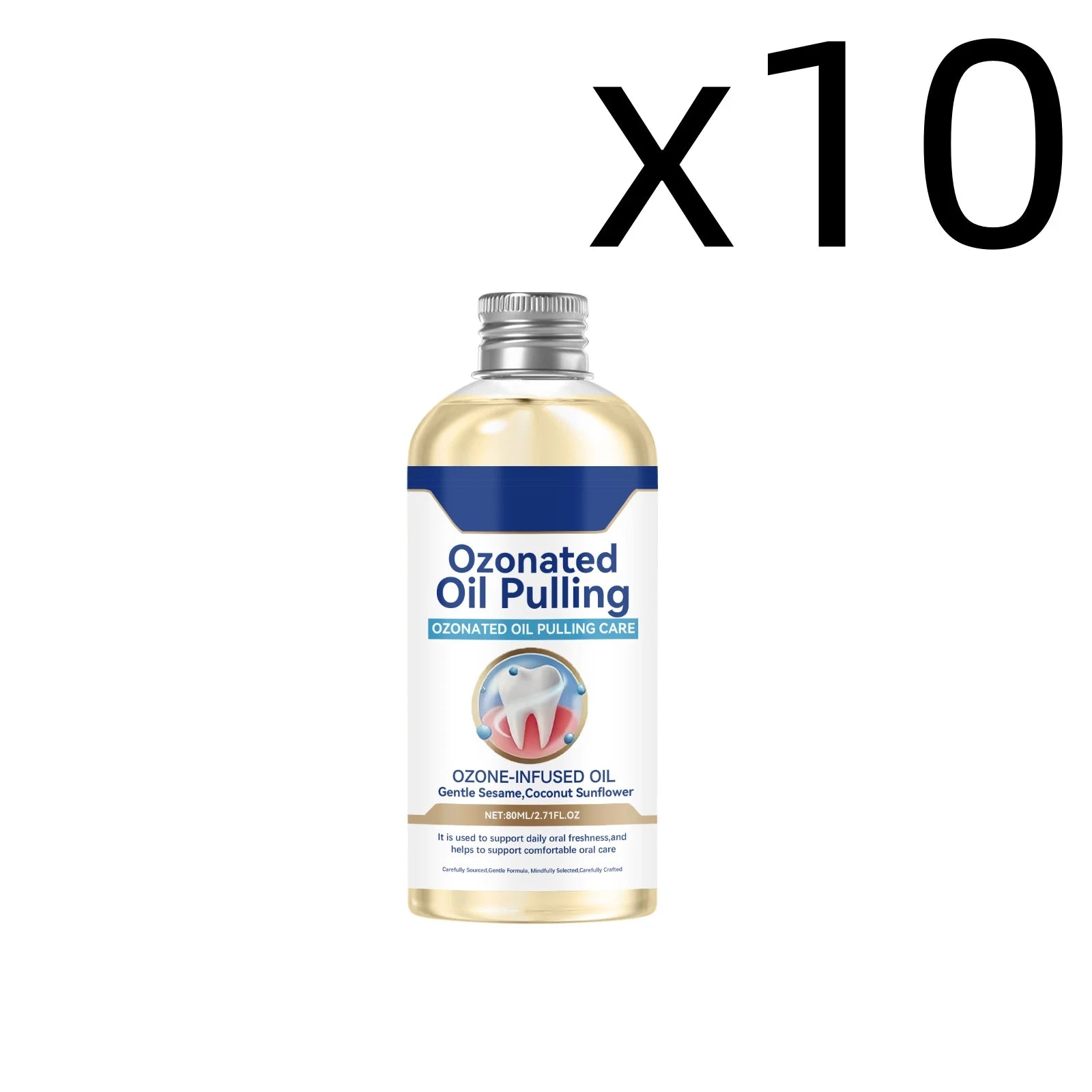 Mint Mouthwash Deep Oral Clean Instantly Fresh Breath Reduce Gum Trouble Remove Bad Smell Lasting Cool Taste Refresh Mouthwash Peaceful Pleasures Health and Wellness 80ml X 10PCS One Unit adults