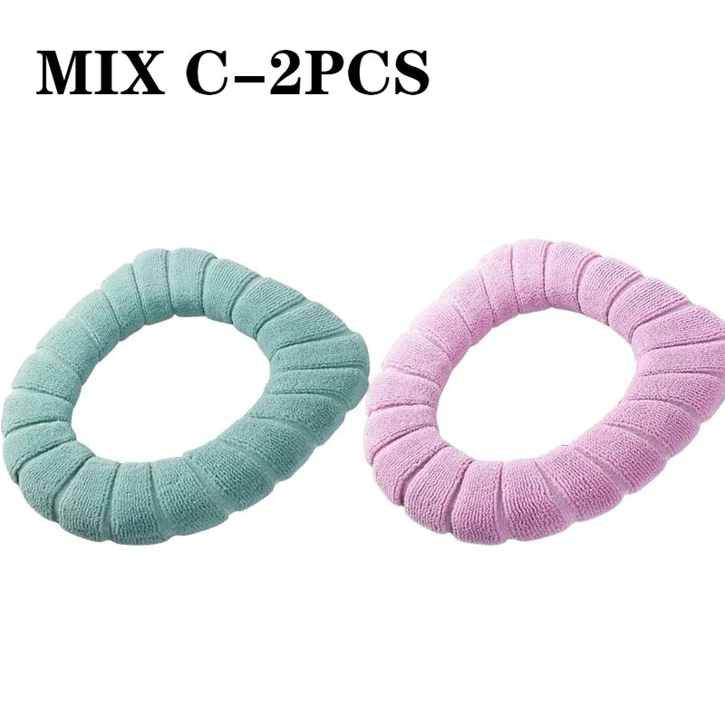 Plush Toilet Seat Cover Cushion – Warm Soft Pad 1/2/4 PCS