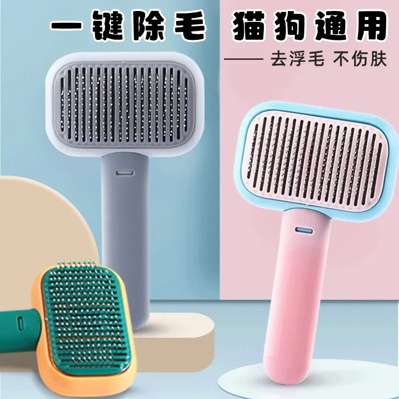 Pet Hair Remover Brush & Grooming Comb for Cats & Dogs Pet Grooming Brush Peaceful Pleasures Health and Wellness