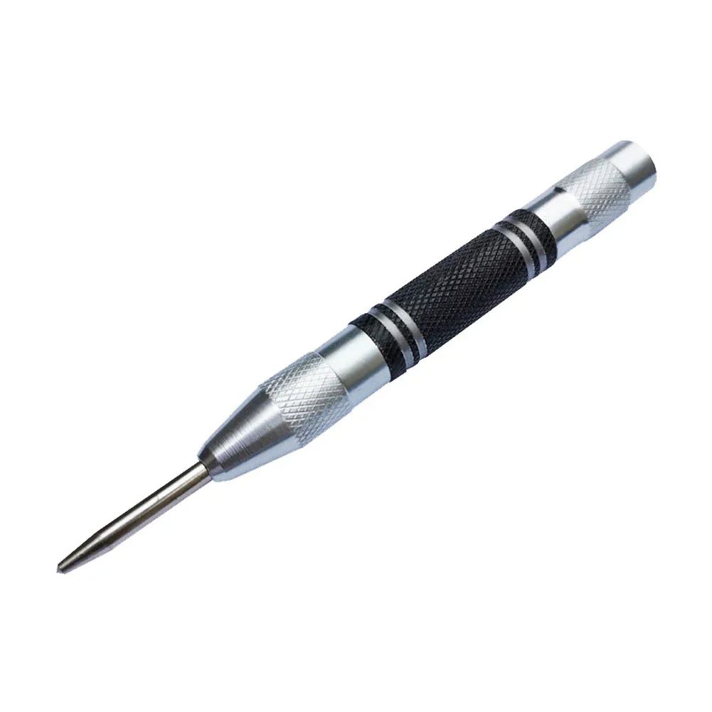 5" Spring-Loaded Automatic Center Punch – Wood Metal Glass Tool