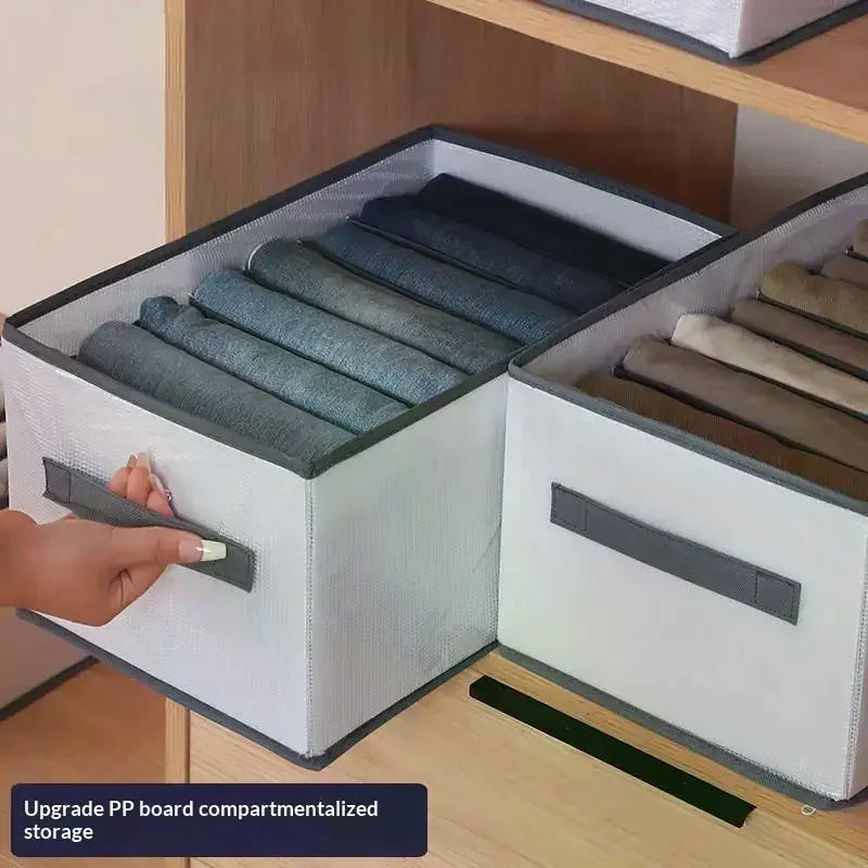 Foldable PP Drawer Organizer with Handles | Closet Storage