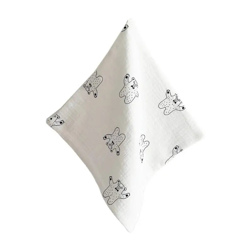 4-Layer Cotton Baby Washcloth – Soft Infant Face & Burp Cloth