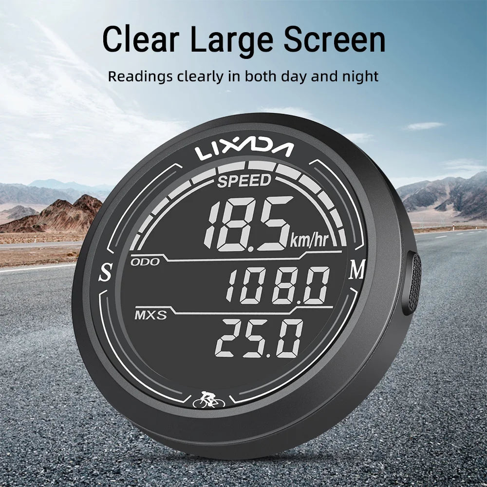 Lixada Computer Backlight Screen Cycle Odometer Cycling Equipment