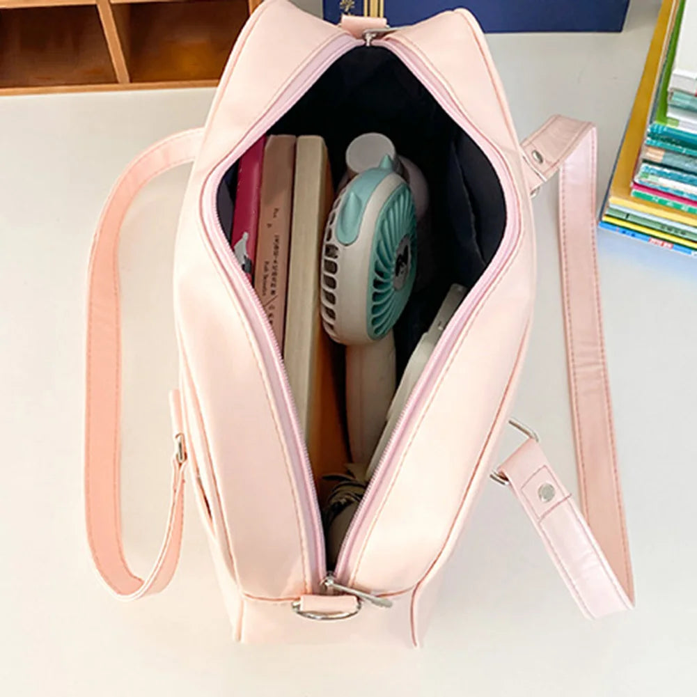 Heart Cross-Body Tote Bag for Teen Girls | Cute Shoulder Bag