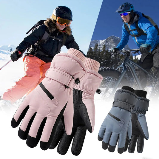 Unisex Thermal Ski Gloves | Fleece Touchscreen Winter Gloves Thermal Winter Gloves Peaceful Pleasures Health and Wellness
