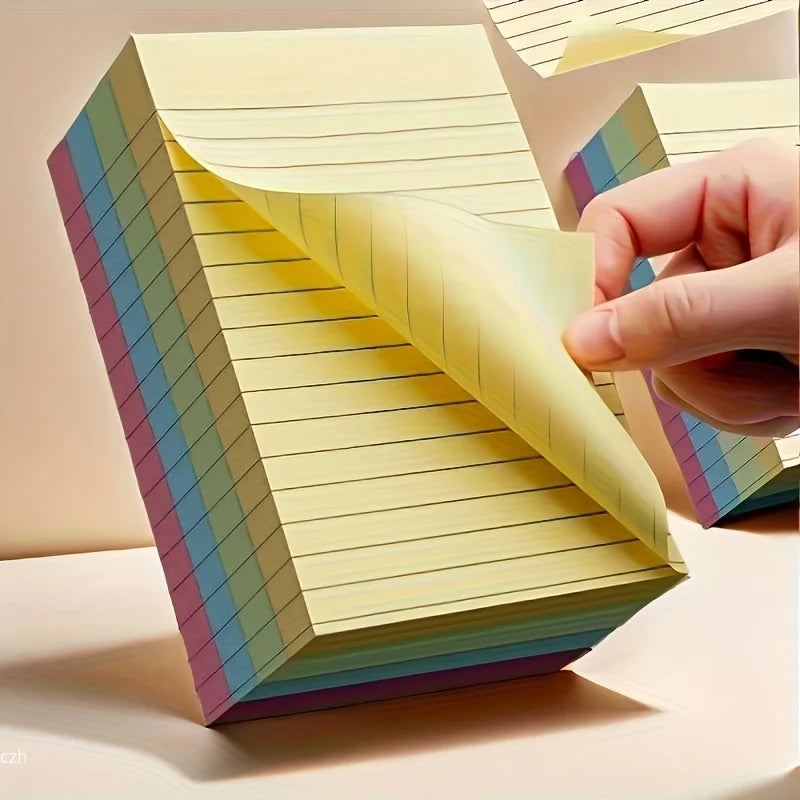 11-Pack Fluorescent Sticky Note Pads | Colorful Memo Pad Set