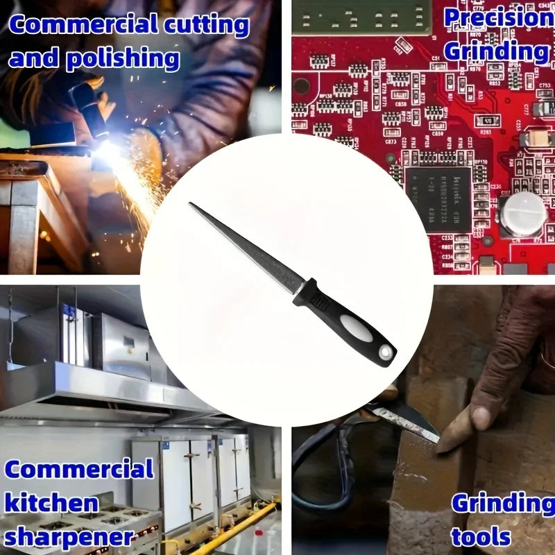 Diamond Double-Sided File Sharpener for Scissors & Garden Tools