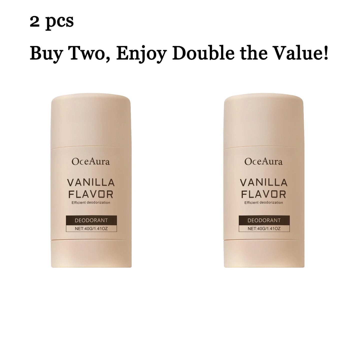 Vanilla Deodorant Stick 40g | Alcohol-Free Long-Lasting Perfume Balm