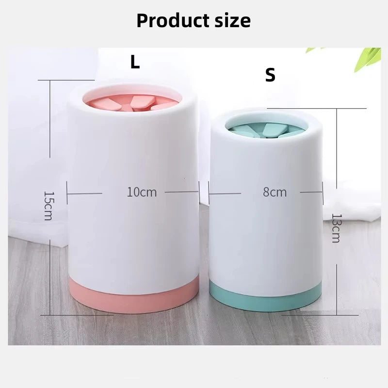 1Pcs Manual Quick Cleaning Dog Paw Cleaner Soft Silicone Pet Foot Washer Cup For Cat Dog Peaceful Pleasures Health and Wellness