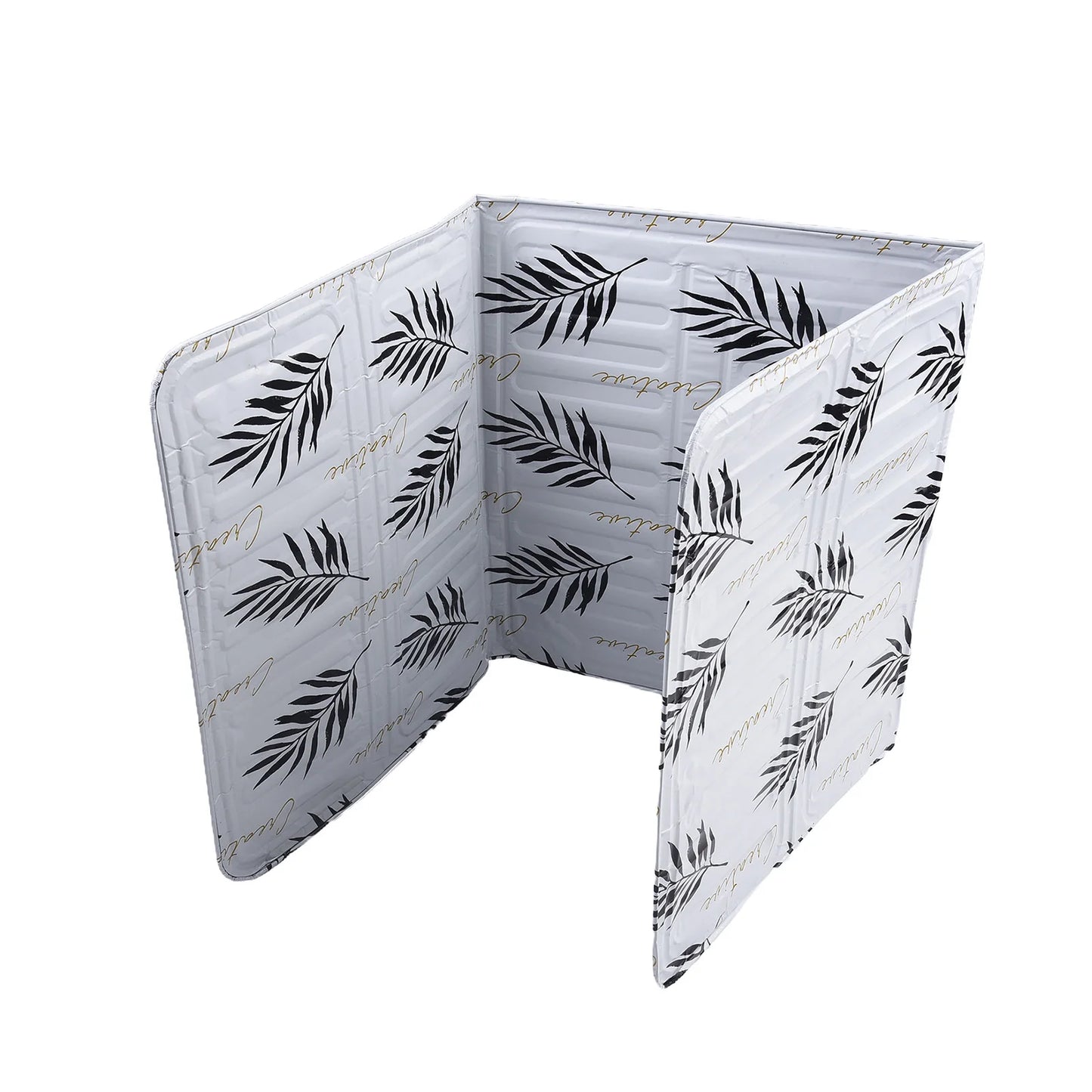 Anti-oil Splash Baffle Folding Aluminum Film Oil Barrier Frying Pan