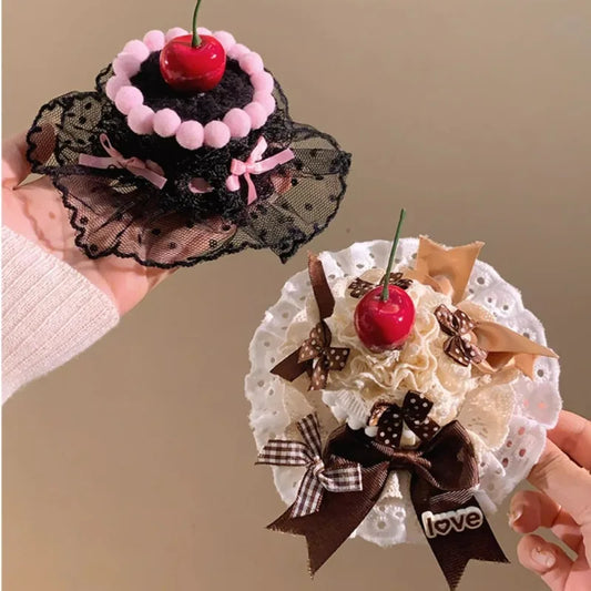 Little Girl Cake Hairpin Creative Birthday Atmosphere Headband Fashionable Children's Birthday Party Baby Hairpin Hair Accessory Peaceful Pleasures Health and Wellness
