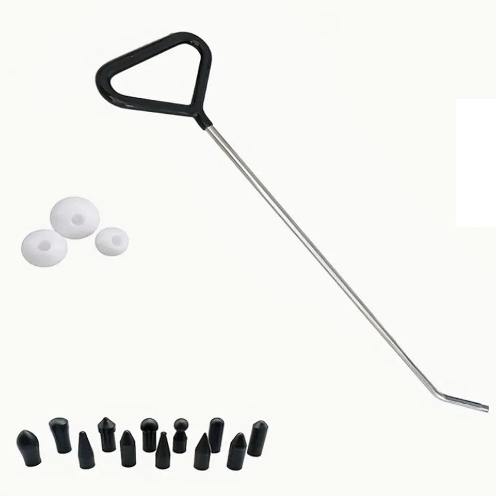 PDR Car Dent Repair Hooks Push Rods Taper Heads Replacement Kit Auto Body Hail Damage Paintless Dent Removal Tool Peaceful Pleasures Health and Wellness 16PCS