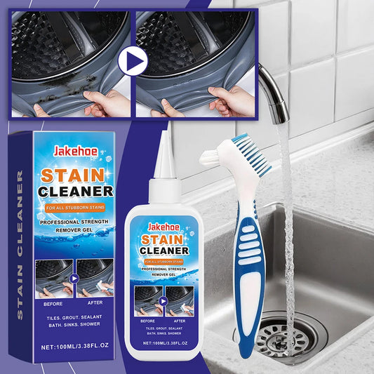 Household Stain Removing Gel Grout Cleaner For Tiles Grout Sealant Bathroom Kitchen Sinks Powerful Cleaning Agents With Brush Peaceful Pleasures Health and Wellness