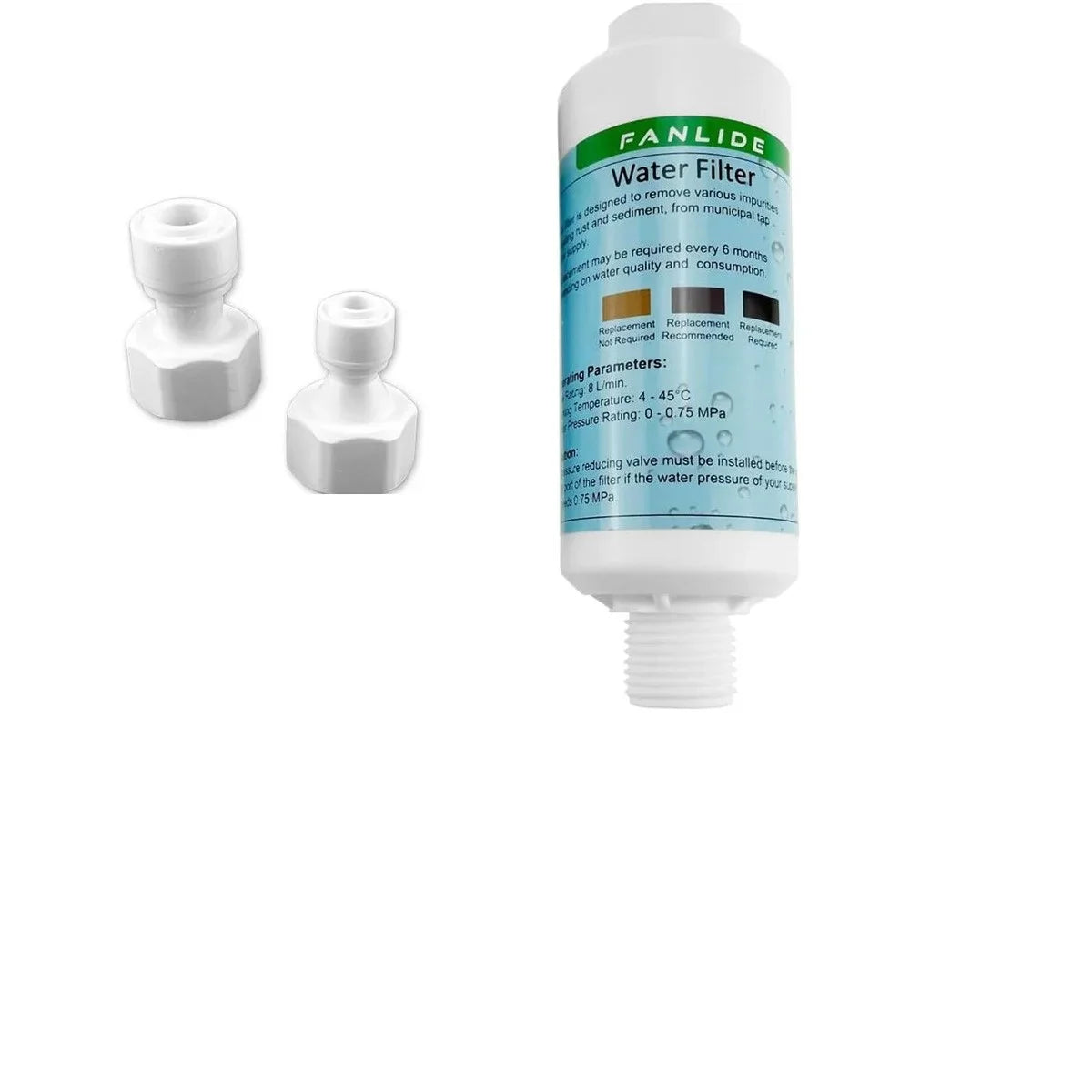 Bidet Inlet Pre-Filter | 1/2" 1/4" 3/8" Toilet Water Filter Set