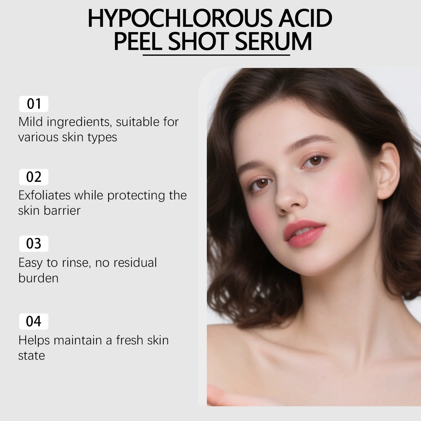 Rice Exfoliating Serum Moisturizing Brightening Cleansing Pores Dead Skin Remover Oil Control Smoothing Facial Peeling Essence Peaceful Pleasures Health and Wellness