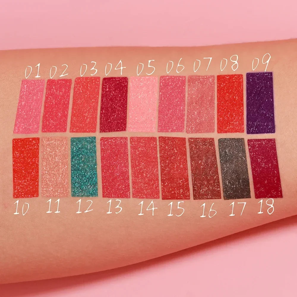 DUNUF Pearlescent Lipstick – Waterproof Long-Lasting Lip Gloss