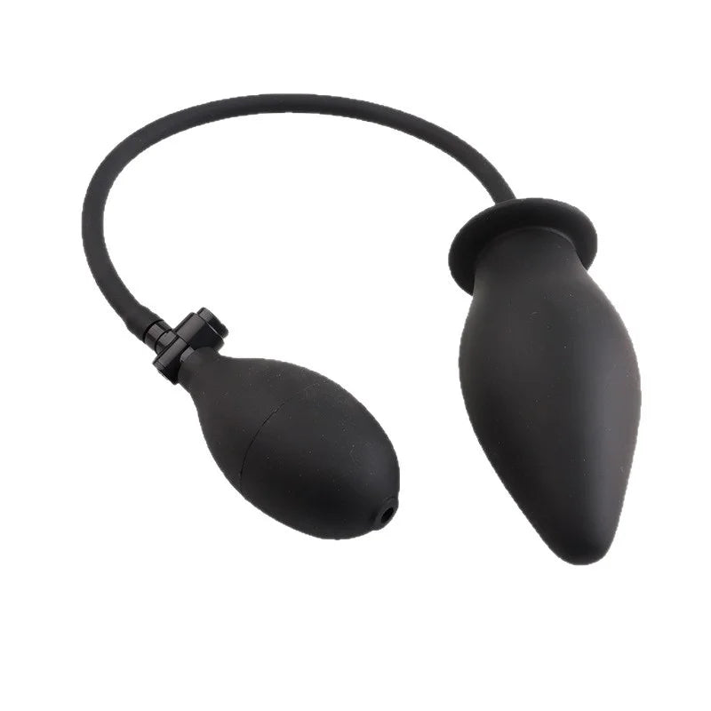 Inflatable Anal Plug with Metal Ball for Men&Women Extra Large Prostate Massager &G-Spot Stimulator Premium Comfort Anal Dilator Peaceful Pleasures Health and Wellness