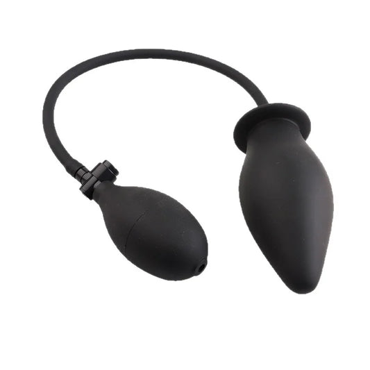 Inflatable Anal Plug with Metal Ball for Men&Women Extra Large Prostate Massager &G-Spot Stimulator Premium Comfort Anal Dilator Peaceful Pleasures Health and Wellness