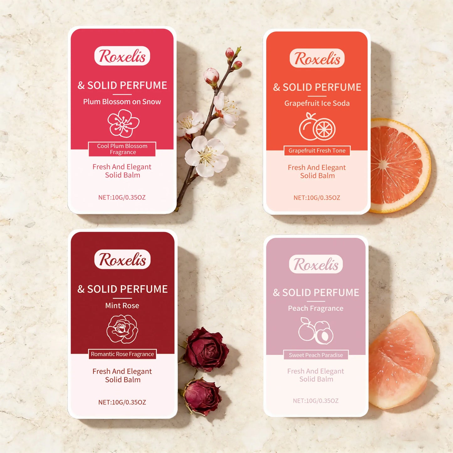 Solid Perfume Balm | Floral Long-Lasting Unisex Fragrance 10g