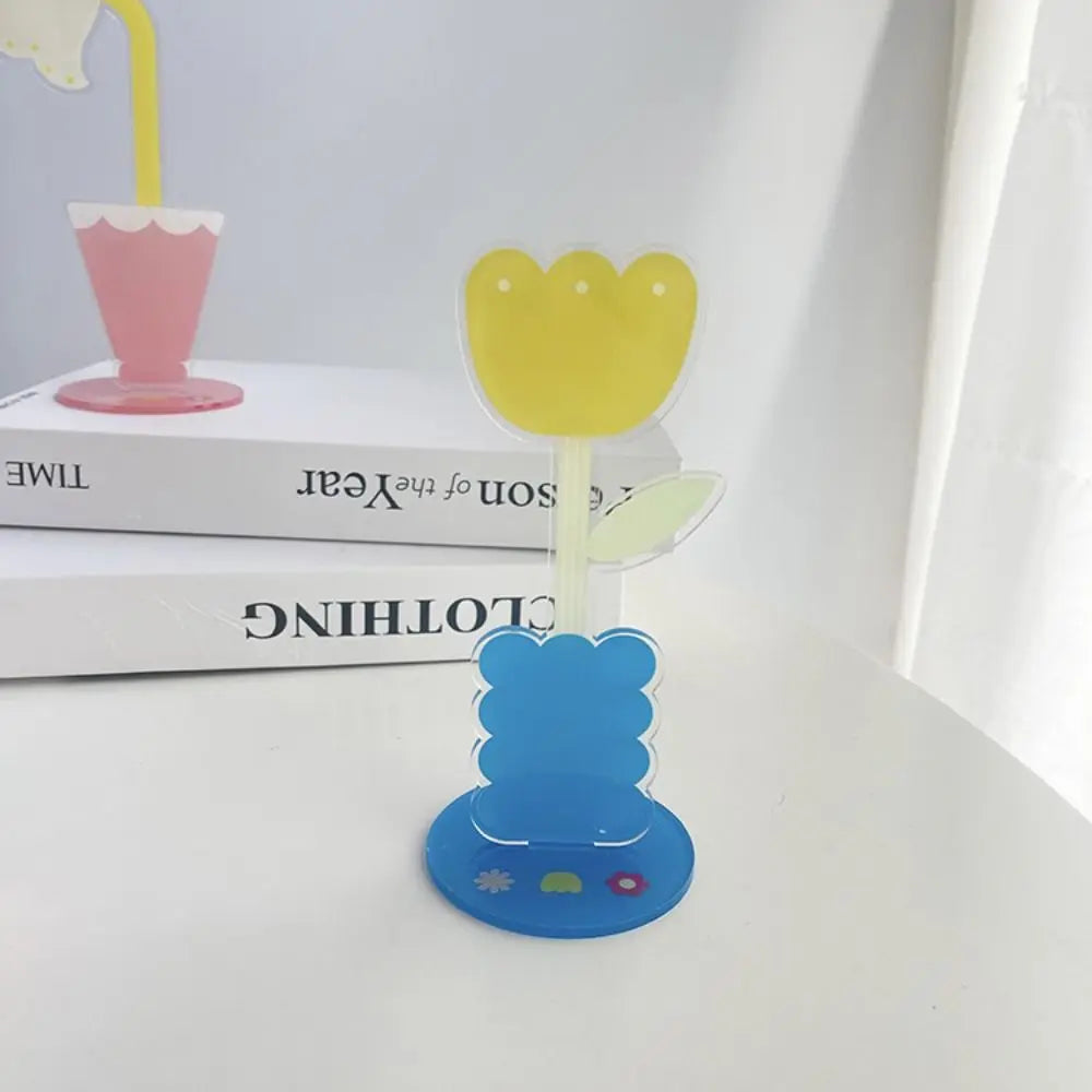 Cute Cartoon Acrylic Memo Clip Decoration Korean Style Cartoon Note Holder Multi-purpose Space Saving Desktop Card Clamp Peaceful Pleasures Health and Wellness