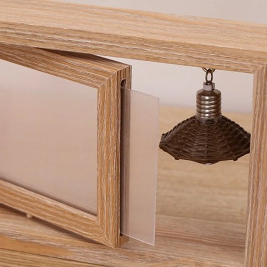 Double-Sided Rotating Wooden Photo Frame | Flip Design Decorative Picture Frame Oasis Select