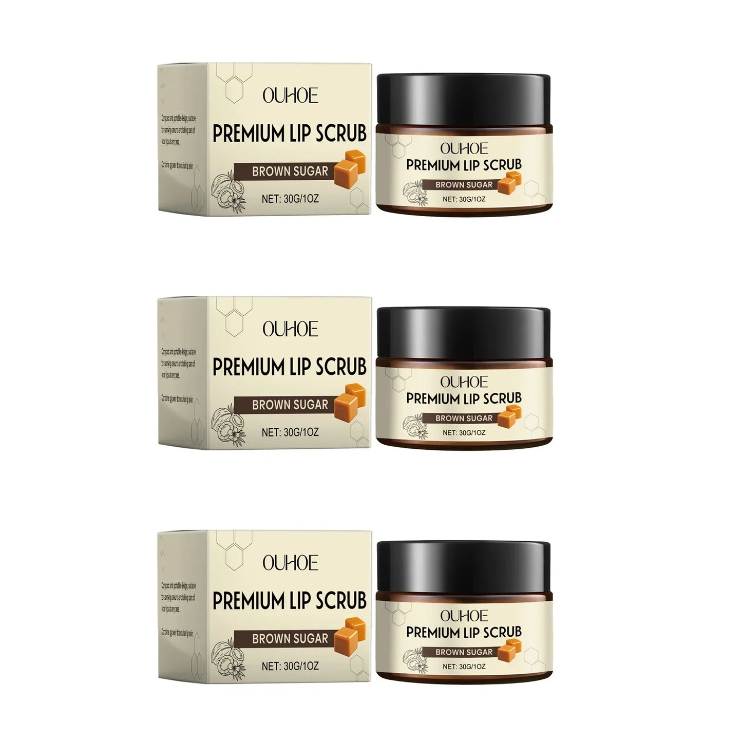 Brown Sugar Lip Scrub – Exfoliate, Moisturize & Smooth Lips