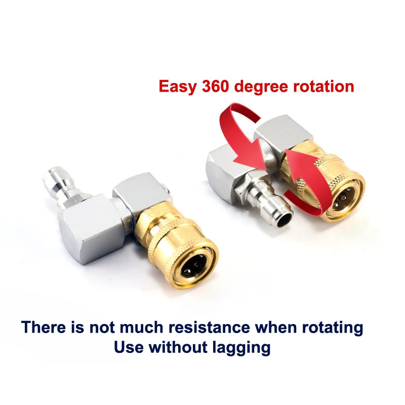 New 1Pcs Hose Fitting Coupler Adaptor With DN8 G1/4 Thread Universal 360º Rotatable Pneumatic Connector Air Tool DIY Accessories Peaceful Pleasures Health and Wellness