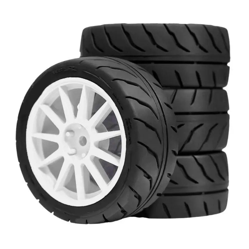 RC Beadlock Wheel Tires 1/10 Scale Crawler 4PCS Rubber Set