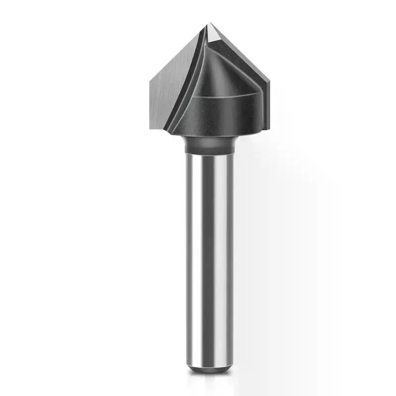 90° V-Groove Router Bit 1/4" & 1/2" Shank | Wood & ACP Cutter