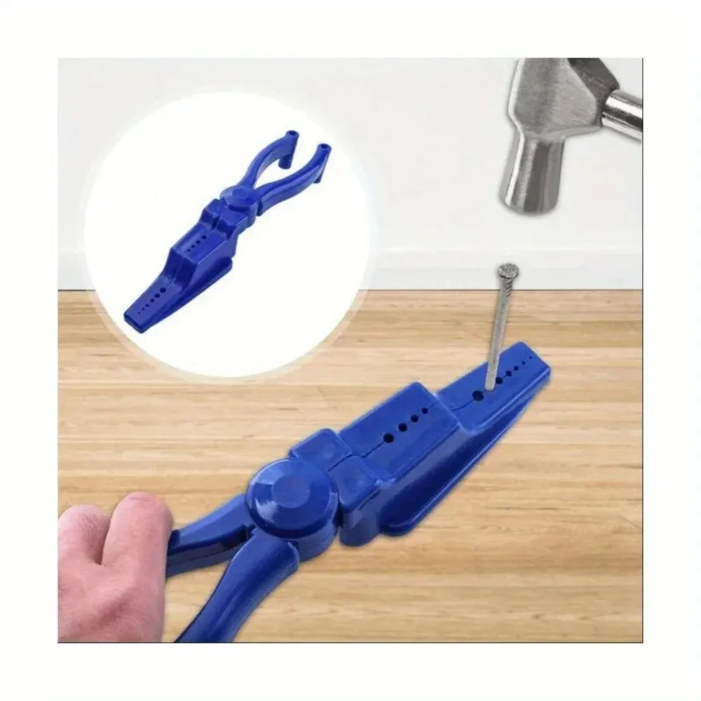 Pointed Nose Nail Pliers Cement Steel Nails Pointed Nose Pliers Safety Hand Guard Nail Hammering Assistant Nail Fixing Tool Peaceful Pleasures Health and Wellness