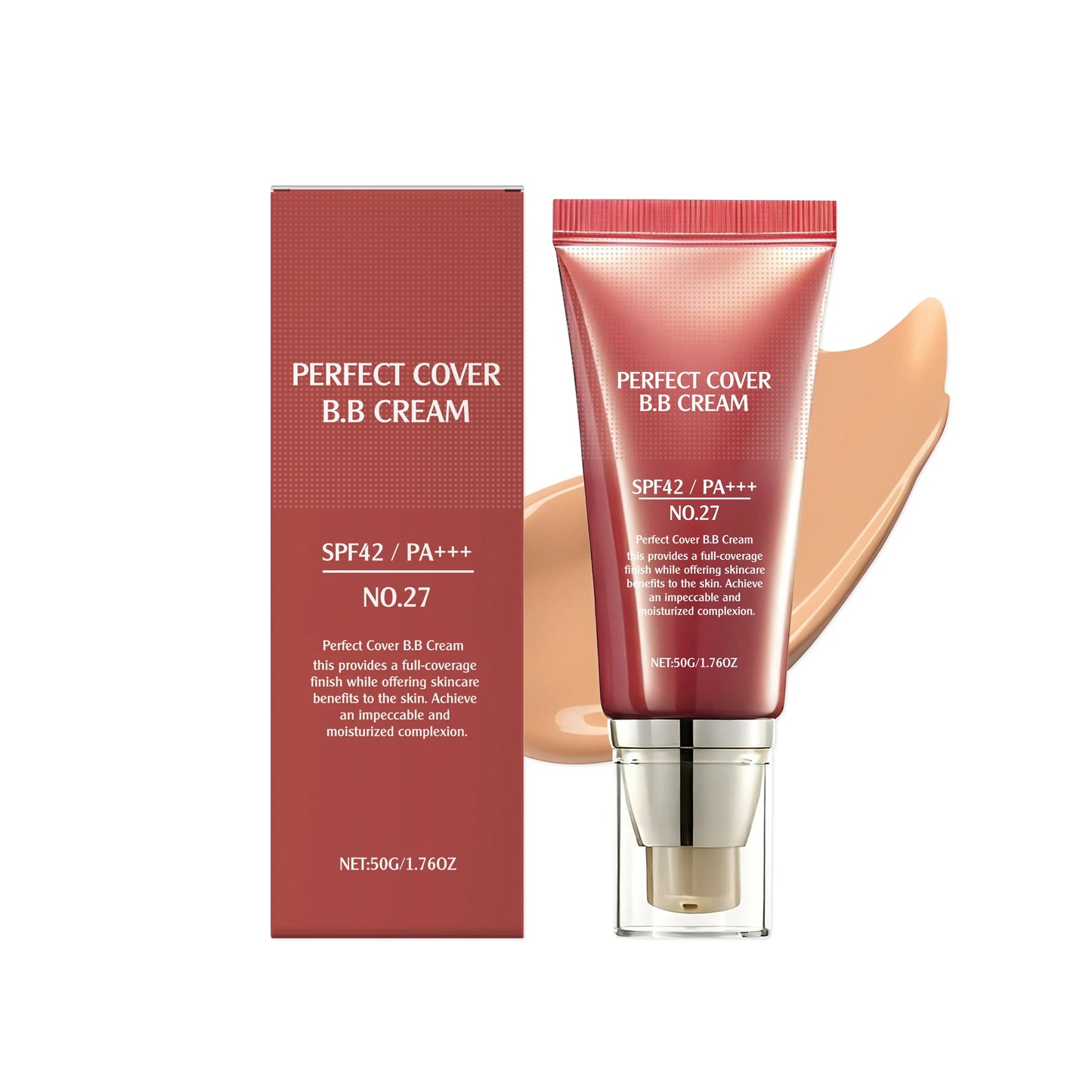 Perfect Cover BB Cream – Full Coverage, Oil Control & Concealer BB CC Cream Oasis Select Light Coffee
