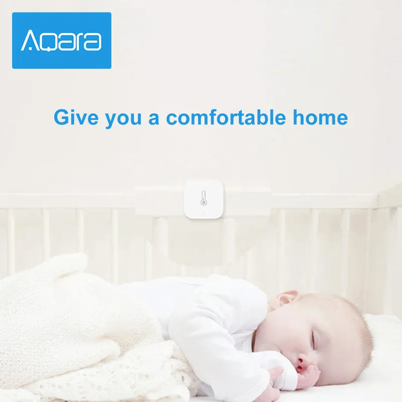 Aqara Temperature Sensor Smart Air Pressure Humidity Environment Sensor Zigbee Smart Home For XiaoMi Mi Home Homekit Peaceful Pleasures Health and Wellness