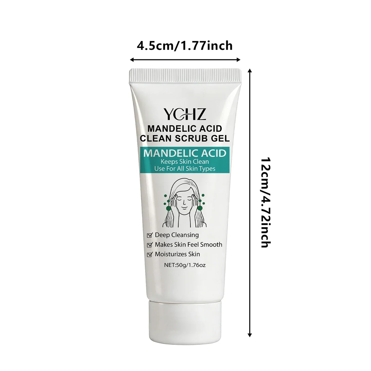 Mandelic Acid Cleansing Gel – Aloe Vera & Rose | 50g