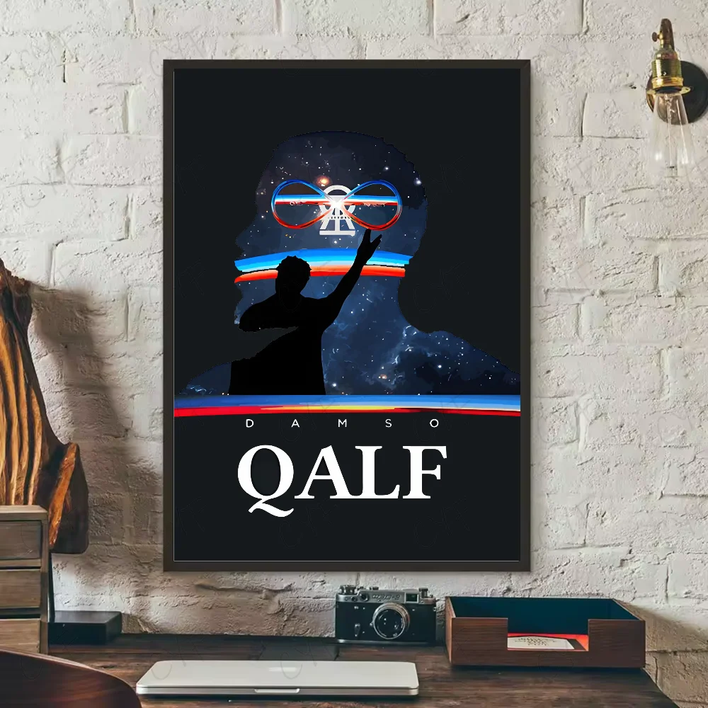 D-Damso Qalf Rapper Poster HD art sticky wall waterproof home living room bedroom bar aesthetic decoration Peaceful Pleasures Health and Wellness z15 21X30cmNoframe