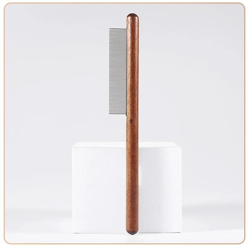 Wooden Cat Grooming Comb | Dematting & Massage Brush