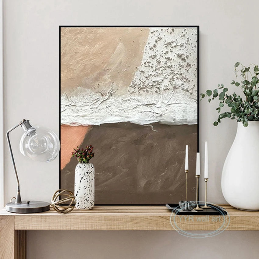 Home Decor Oil Painting Modern Acrylic Abstract Texture 100% Handmade Wall Art Hanging Picture High Quality Custom Canvas Poster Peaceful Pleasures Health and Wellness