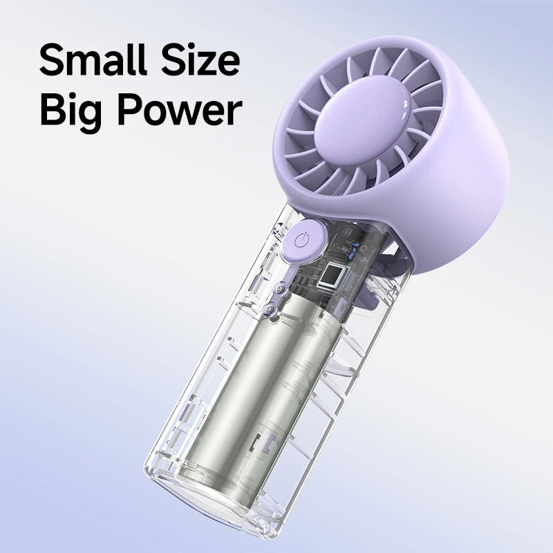 Lenovo Mini Handheld Fan Three-speed Adjustment Portable Desktop Low Noise Rechargeable Pocket Hand-held Fan For Men Women Peaceful Pleasures Health and Wellness