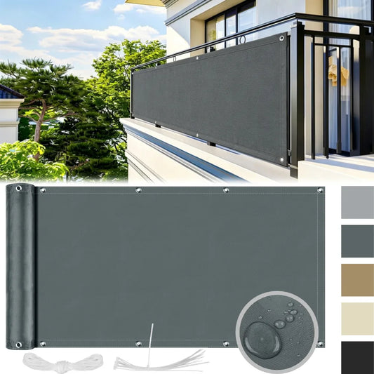 Waterproof Cloth with Grommets Shade Sail Canopy Pergola Balcony Privacy Screen UV Block for Porch Deck Outdoor Patio Pergola Peaceful Pleasures Health and Wellness
