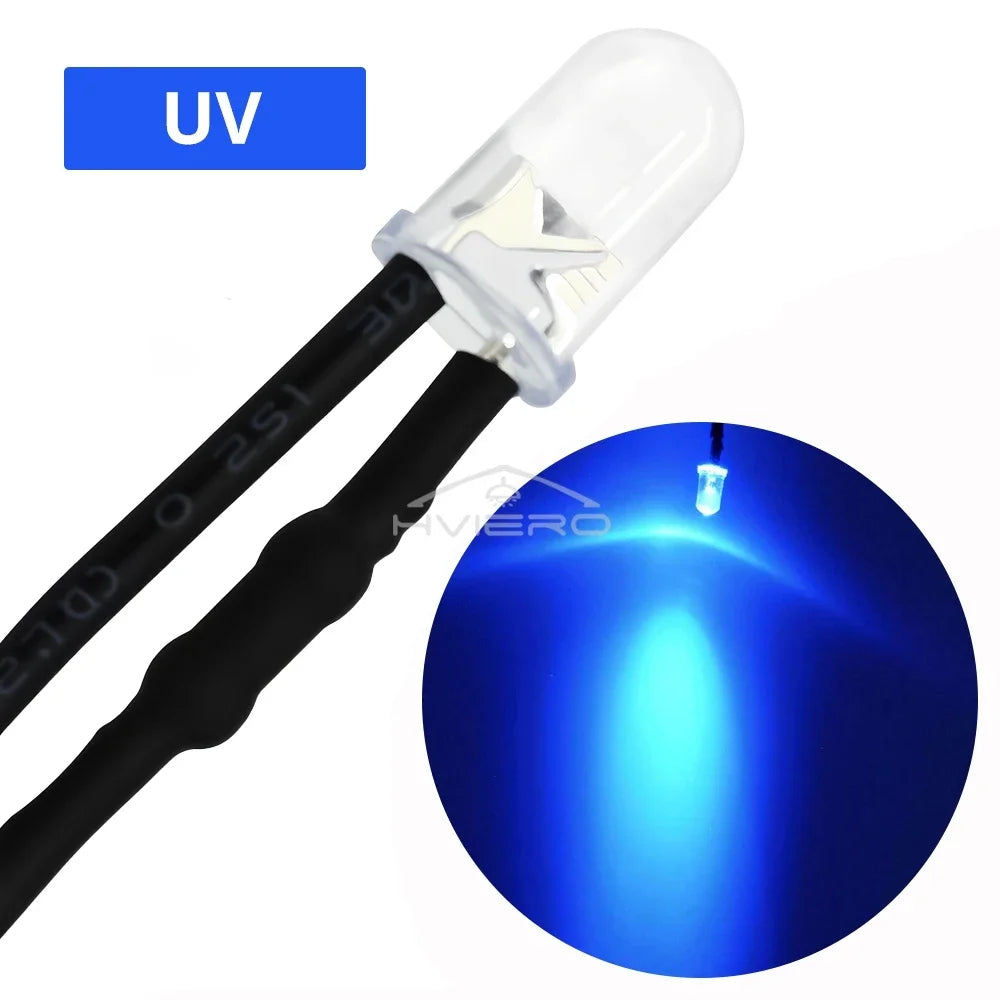 5mm DC 12V Pre-Wired LED Diodes | Atmosphere Lighting Bulbs