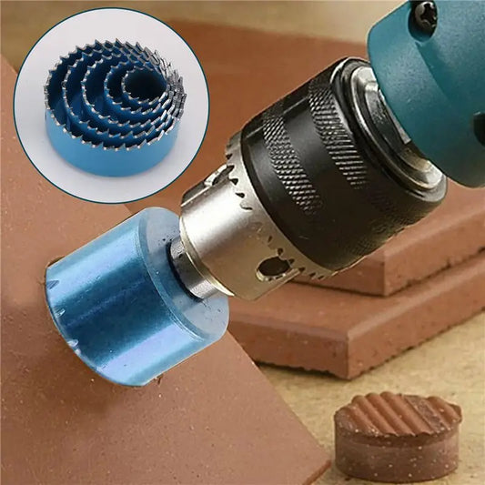 A36T-11Pcs/Set Hole Saw Cutting Set Kit 19-64Mm Wood Metal Alloys Circular Round With Case Woodworking Hole Opener Peaceful Pleasures Health and Wellness Blue