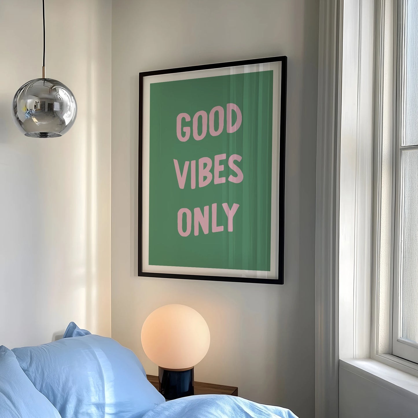 Good Vibes Only Canvas Wall Art Print | Motivational Home Decor