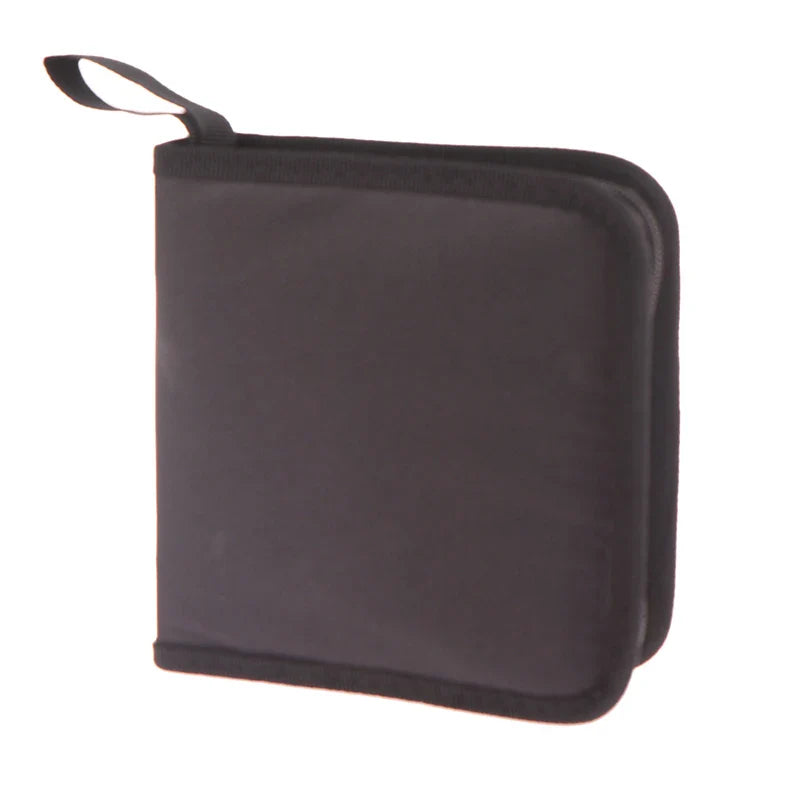 40-Disc Oxford CD DVD Storage Case – Zipper Organizer