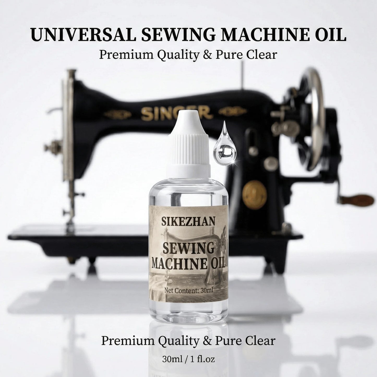 Universal Sewing Machine Oil High-Temp Lubricant for Door Hinges, Locks, Garage & Fans - Anti-Rust Household Maintenance Lube Peaceful Pleasures Health and Wellness